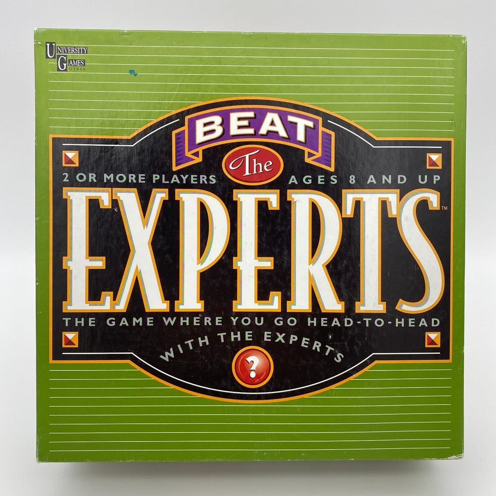 Beat the Experts Trivia Board Game University Games 2002 Complete